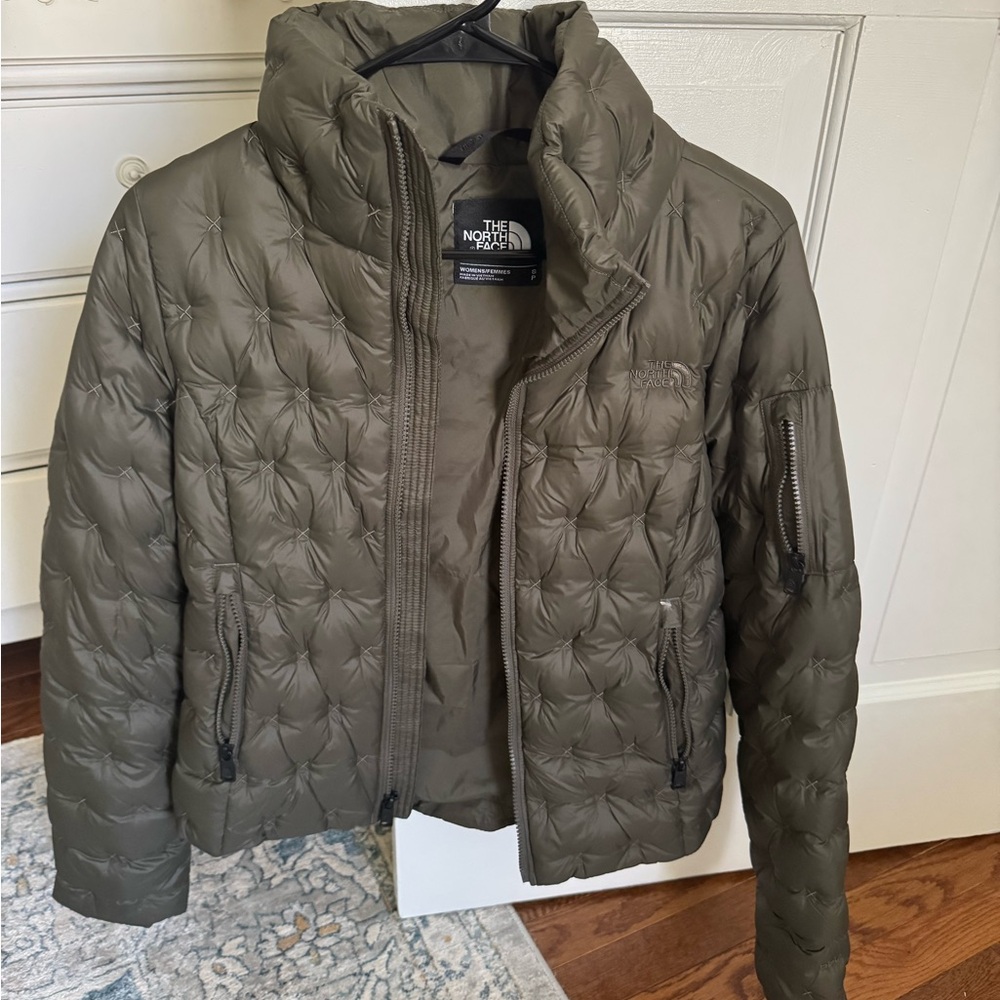 The North Face Olive Puffer Jacket